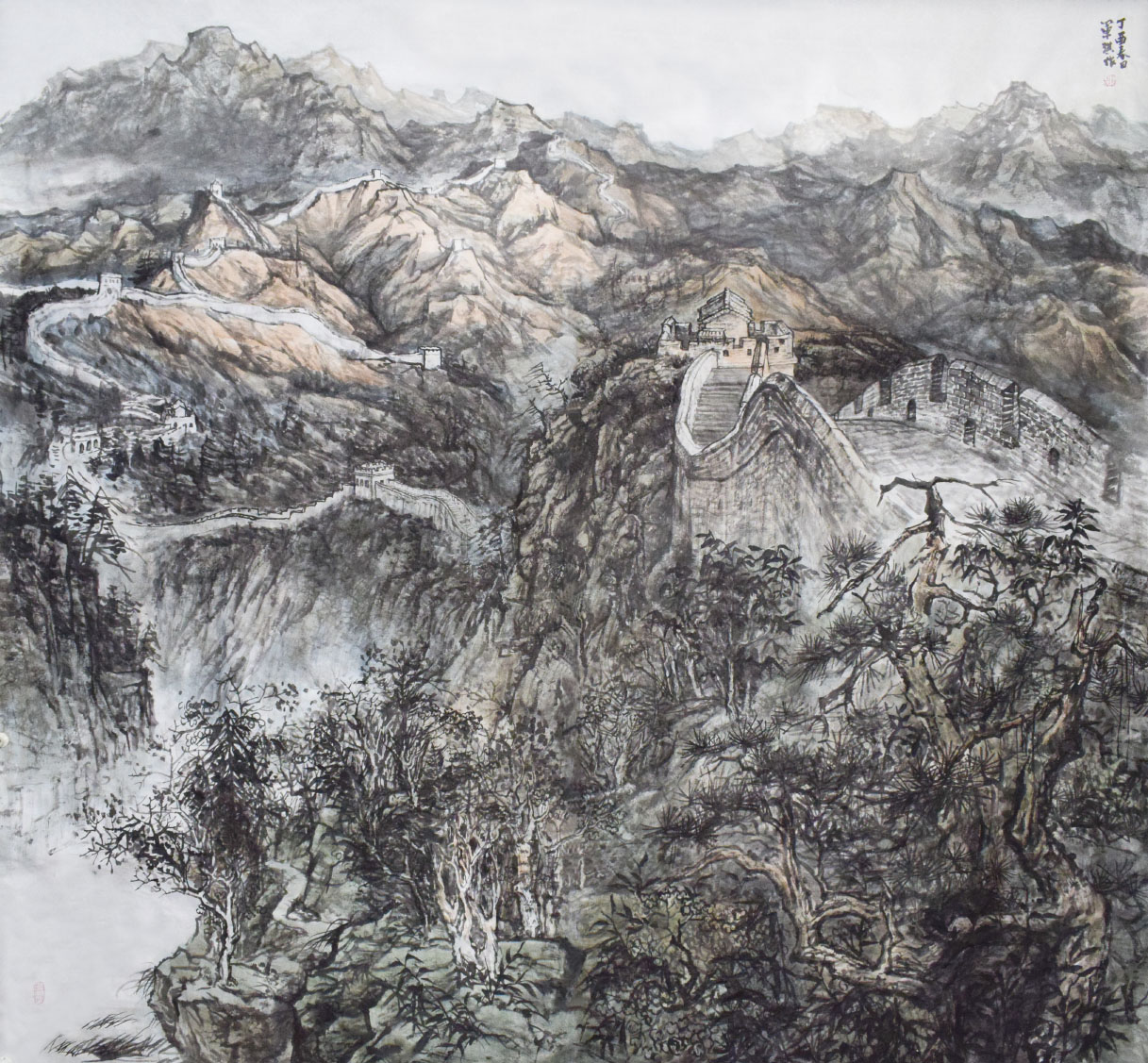 亘古（纸本设色，180X194cm，2017年陈军琪画）副本.jpg